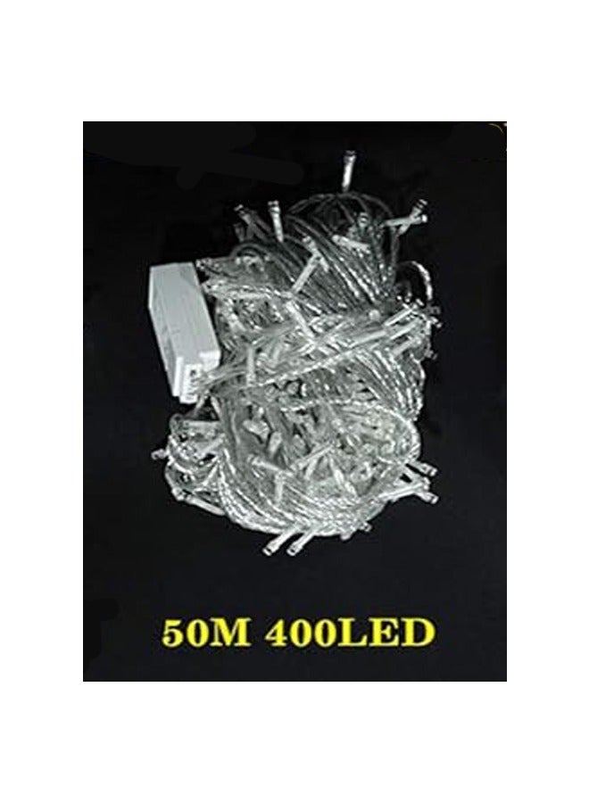 ZCM-HAPPY Warm White Festival Starry Decoration String Lights 50 Meters 400 Lights Plug-in Model  - Image 5
