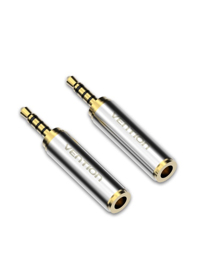 VENTION 3.5mm Female to 2.5mm Male Adapter Gold Model # VAB-S02 - Image 1