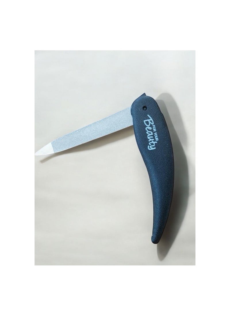 ROSSMANN - German Brand-Sapphire Folding Nail File – Compact and Eco-Friendly Nail Care Solution - Image 1
