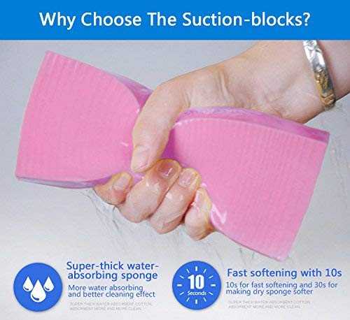SAUGWUNDER Cleaning Sponge Super Absorbent Water Durable ^~ You Know 17.5×7.5×3.5 cm[6.9 x 3 x 1.38 inches] Use for Household Clean Cars/Boats The dust and Dirt on Furnitures,Bathtubs&etc. (Pink) - Image 5