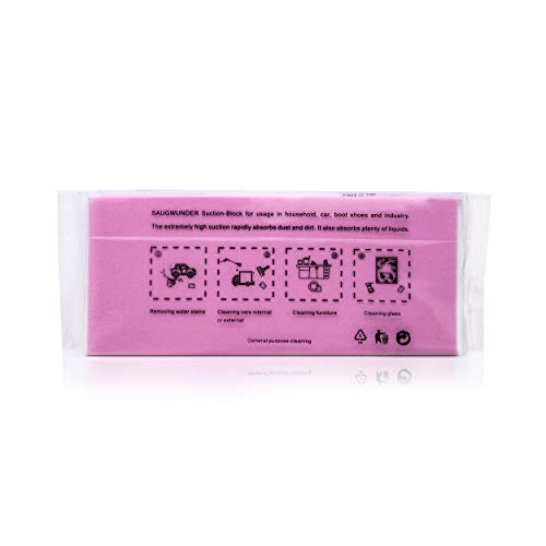 SAUGWUNDER Cleaning Sponge Super Absorbent Water Durable ^~ You Know 17.5×7.5×3.5 cm[6.9 x 3 x 1.38 inches] Use for Household Clean Cars/Boats The dust and Dirt on Furnitures,Bathtubs&etc. (Pink) - Image 3