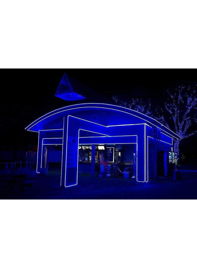 الجستو أضواء نيون Gesto بطول 16.4 قدم مع محول 12 فولت - شرائط إضاءة ليد لتزيين الحائط، أضواء زخرفية مرنة قابلة للقطع للاسم المخصص | حبل إضاءة مقاوم للماء للاستخدام الداخلي والخارجي (أزرق) - Image 5