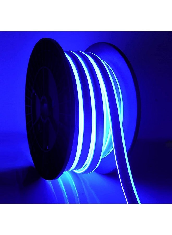 الجستو أضواء نيون Gesto بطول 16.4 قدم مع محول 12 فولت - شرائط إضاءة ليد لتزيين الحائط، أضواء زخرفية مرنة قابلة للقطع للاسم المخصص | حبل إضاءة مقاوم للماء للاستخدام الداخلي والخارجي (أزرق) - Image 2
