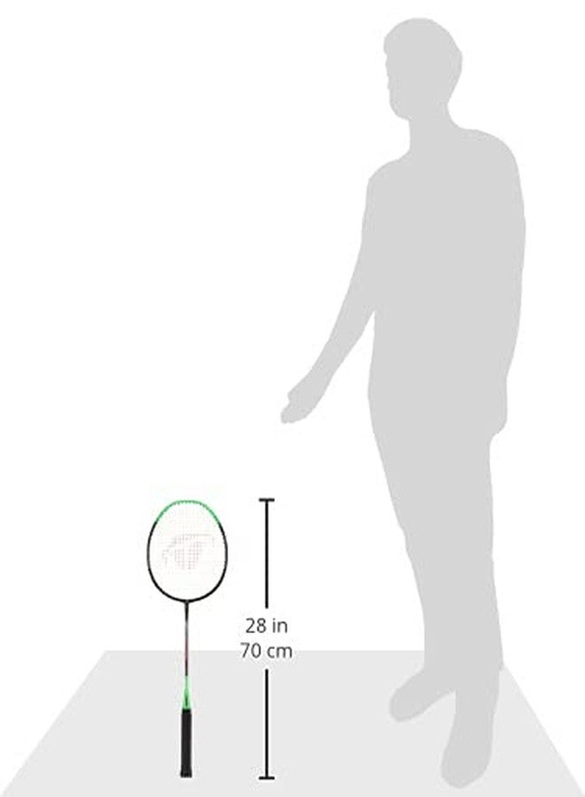 ترايامف مضرب تنس الريشة خفيف الوزن من مادة الجرافيت المركبة من تريومف سونيك مع حقيبة تنس الريشة ذات قسمين من طراز تيتان-6R باللونين الأزرق السماوي والأسود - Image 4