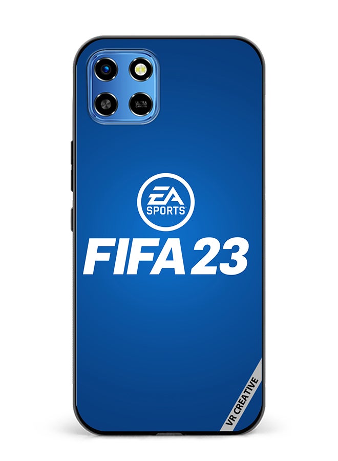 VR CREATIVE Protective Case Cover For Infinix Smart 6 HD Fifa 23 Blue Ea Design Multicolour - Image 1