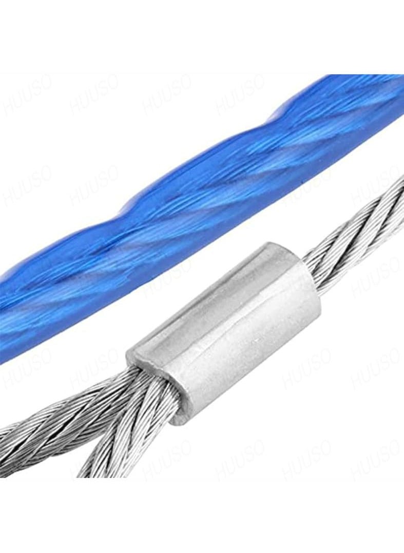 HUUSO HUUSO Heavy Duty Steel Wire Tow Cable Towing Pull Rope Strap with Safety Hooks Durable 4 Meter 8 mm with 3 Ton Load Capacity Compatible with Tata Nano TypeI  - Image 4