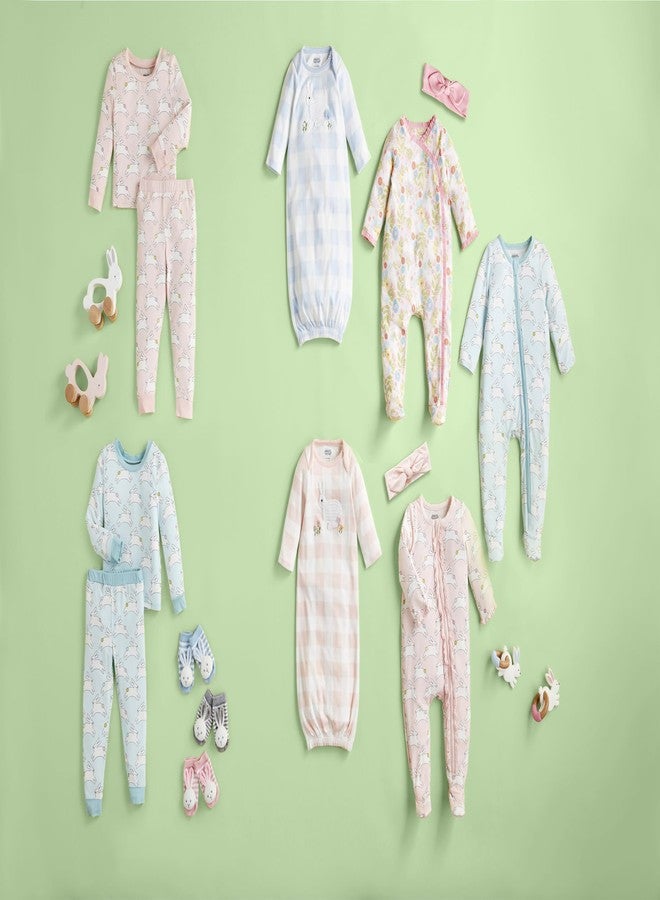 Mud Pie Baby Pink Bunny Sleeper, 0-3M - Image 2