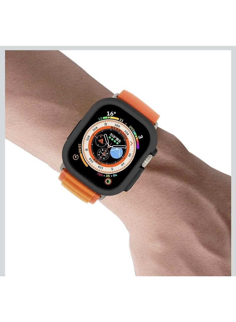 •	ايطار حماية ساعة ابل الون اسود مقاس ٤٥ ملي - Image 2