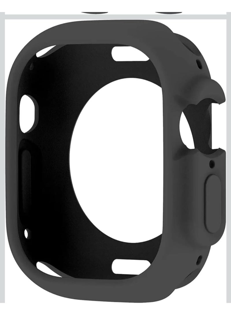 •	ايطار حماية ساعة ابل الون اسود مقاس ٤٥ ملي - Image 3