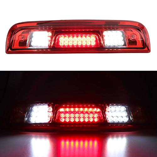 Tresound for 2014-2018 Chevrolet Silverado/GMC Sierra 1500 2500HD 3500HD 3rd Third Brake Light Cargo Light High Mount Lamp LED Stop Light (Red) - Image 1