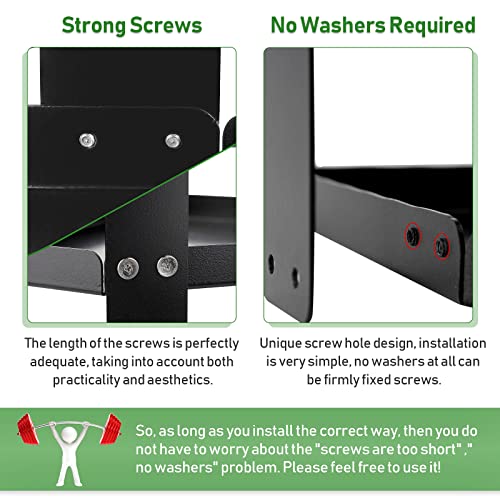 Olpchee Office Cubicle Shelf Storage Organizer Accessories Height Adjustable Cubicle Corner Shelf with Hooks (Black, Double Layer) - Image 5