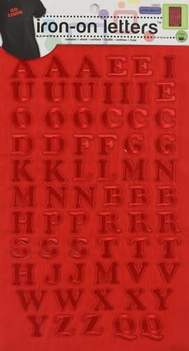 Dritz 15521 Iron-on Letters, Embroidered, Cooper, 3/4-Inch, Red (1-Sheet) - Image 4