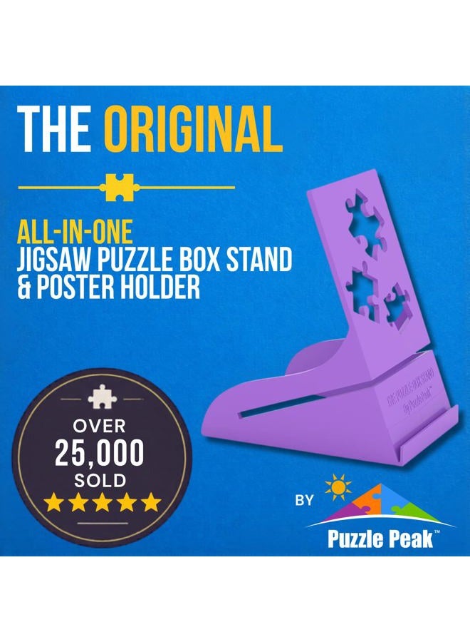 Puzzle Peak All-in-One Jigsaw Box Stand and Poster Holder Accessory for All rs - Purple - Image 2