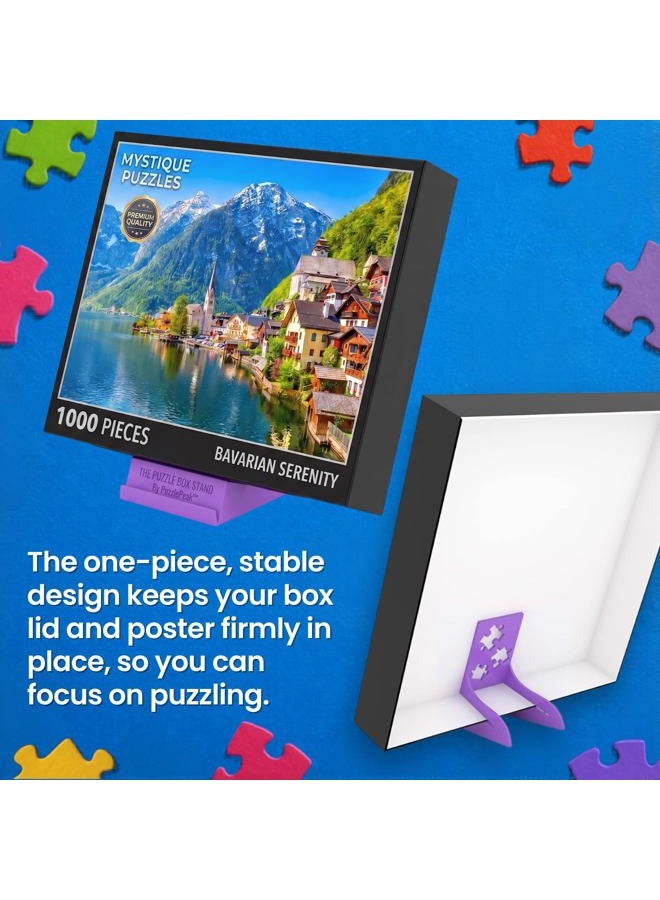 Puzzle Peak All-in-One Jigsaw Box Stand and Poster Holder Accessory for All rs - Purple - Image 5