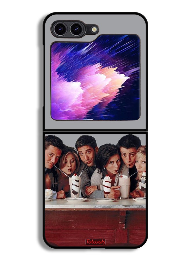 Tolwak Samsung Galaxy Z Flip6 Protective Case Cover F R I E N D S  - Image 1