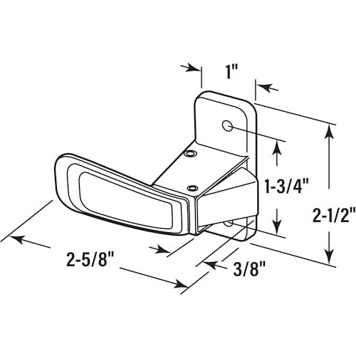 Prime-Line PrimeLine K 55177 Storm and Screen Door Inside Interior Latch with Screws Brown Single Pack - Image 3