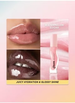Gisou GISOU Honey Infused Lip Oil, Watermelon Sugar 8ml - Nourishing & Hydrating Lip Care  - Image 4