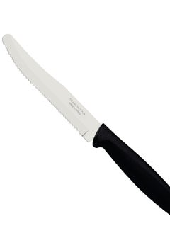 TRAMONTINA Since 1911,Made in Brazil- Plenus 6 Pieces Fruit Knife Set with Stainless Steel Blades and Black Polypropylene Handles  - Image 2