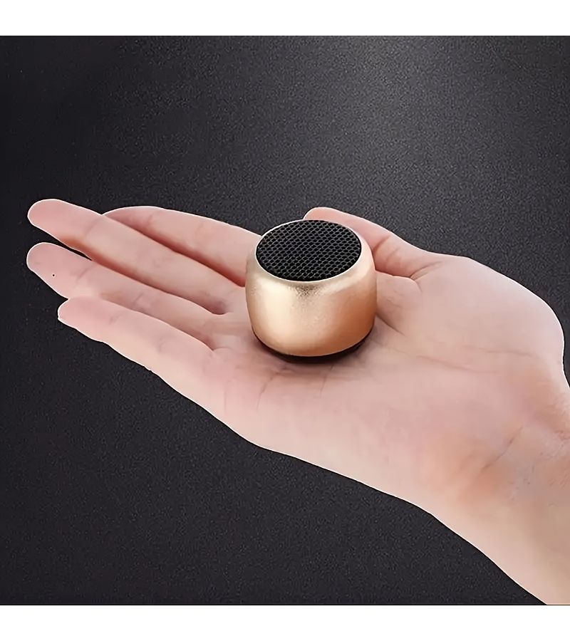 1pc Blue Small Steel Cannon Portable Wireless Speaker With Subwoofer For HD Surround Sound - Image 2