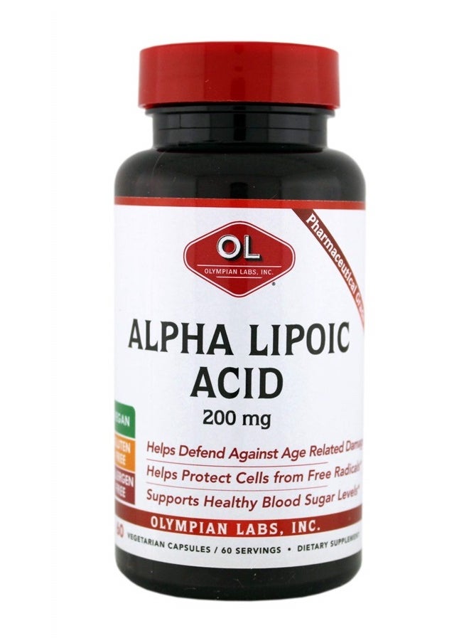 Olympian Labs OLYMPIAN LABS Alpha Lipoic Acid 200 Mg, 0.15 Pounds  - Image 1