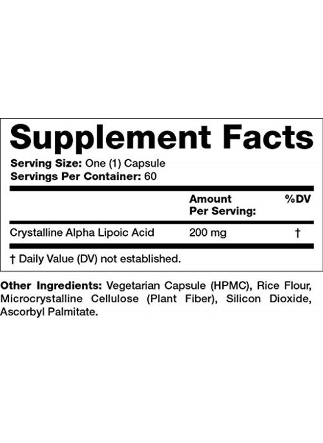 Olympian Labs OLYMPIAN LABS Alpha Lipoic Acid 200 Mg, 0.15 Pounds  - Image 3