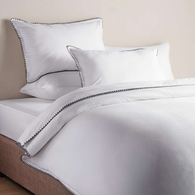 Pan Home طقم غطاء لحاف ناعم كريمي - أبيض - Image 1