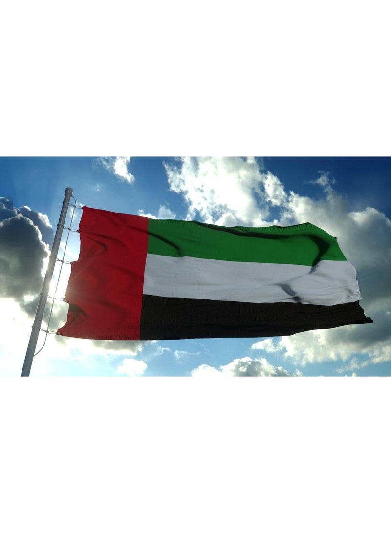 Premium UAE National Flag Minimatt Fabric (1.5 x 1.2 M) , Durable Outdoor & Indoor Flag for Home, Office, Events & Celebrations - Image 3