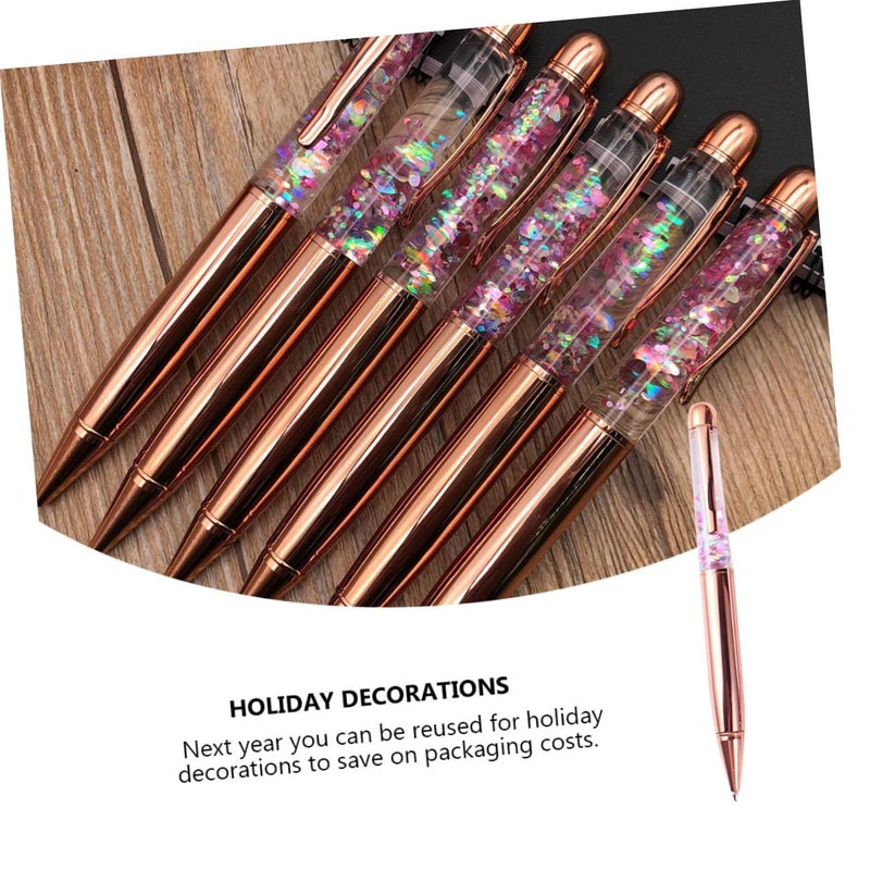 Rose Gold Metal Ballpoint Pen Fine Point For Office School Student - Image 3