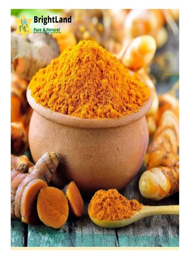 Brightland Natural Organic Wild Turmeric Powder Kasthuri Manjal Powder | Kasthuri Haldi Powder | Curcuma Aromatica | Jangli Amba Haldi For Skin&Face Whitening (100gm) - Image 3