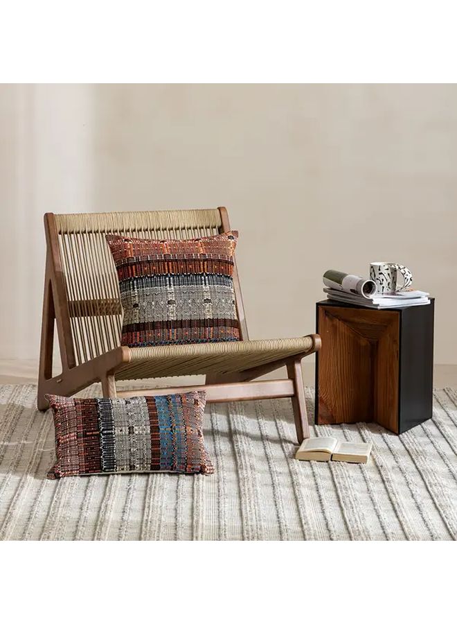 Vintage Striped Cotton Throw Pillow Cover 11.81x19.69 Inch Zipper Closure Decorative Pillows for Living Room Bedroom - Image 5