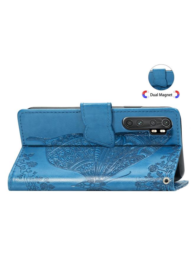 erorex Case For Xiaomi Note 10 Lite Butterfly Love Flower Embossed Horizontal Flip Leather Case with Bracket / Card Slot / Wallet / Lanyard - Image 4