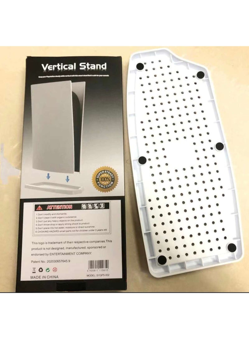 PS5 console stand P5 digital version optical drive version upright simple heat dissipation stand base stable bracket accessories - white - Image 2