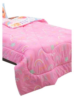 Kidz Klub Kidz Klub Barbie Doll Pink Comforter Twin 3pcs Set - Fabric 160TC Cotton Digital Print Panel - Size: 1pc comforter 160 x 230 cm + 1pc pillow case 50 x 75 cm + 1pc cushion cover 40 x 40 cm  - Image 4
