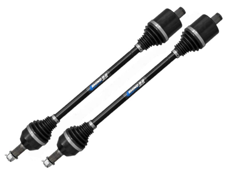 SuperATV Heavy Duty Rhino 20 Rear Axles for Polaris RZR Models Rear Pair Made with 4340 Chromoly SteelStronger Than Stock Heat Treated 4mm Increase in Shaft Size See Fitment