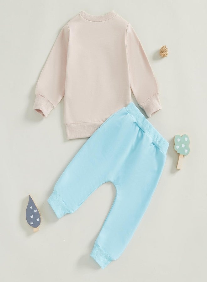 YINGISFITM Toddler Boy Girl Outfit Long Sleeve Golf Cart Sweatshirt + Jogger Pants Sets Baby Boys Girls Fall Winter Clothes (Blue-Golf Cart, 6-12 Months) - Image 4
