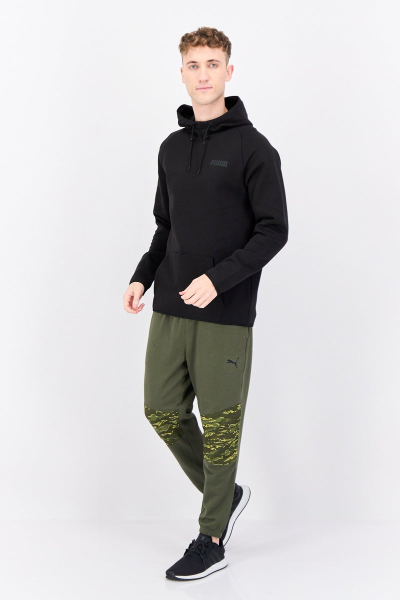 PUMA ملابس رياضية للرجال بأكمام طويلة، سويت شيرت للتدريب، أسود - Image 4