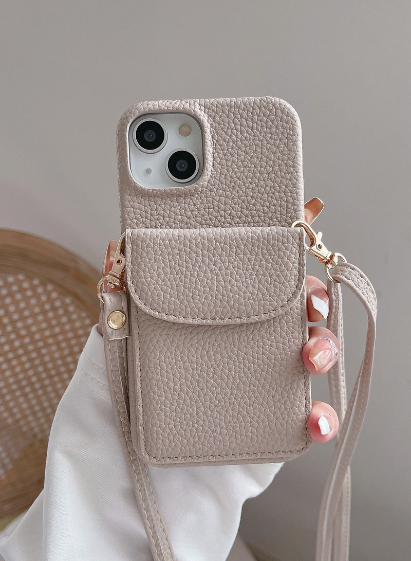 Suteni Back Cover Card Slots Leather Phone Case for iPhone - Image 1