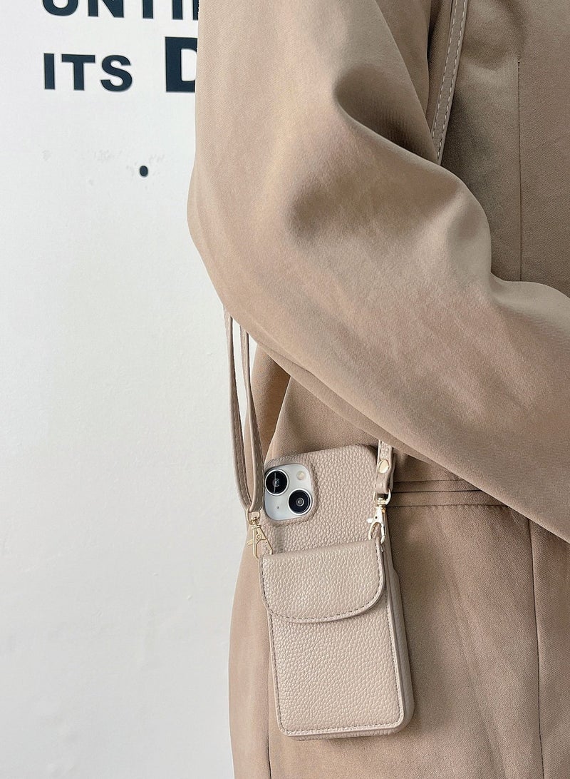 Suteni Back Cover Card Slots Leather Phone Case for iPhone - Image 2