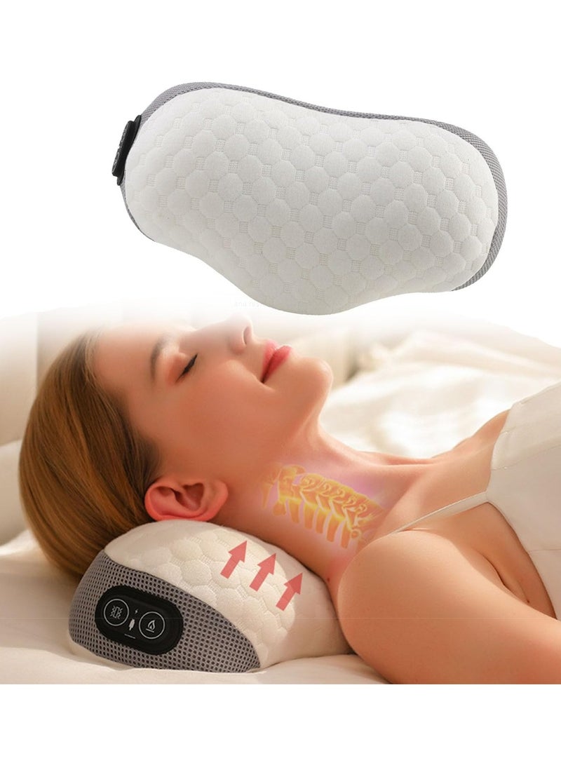 AROAQ Neck Pillows for Pain Relief Sleeping, Memory Foam Neck Pillow with USB Heating and Vibration Massage, Neck Support Pillow Cervical Pillows for Bed - Image 1