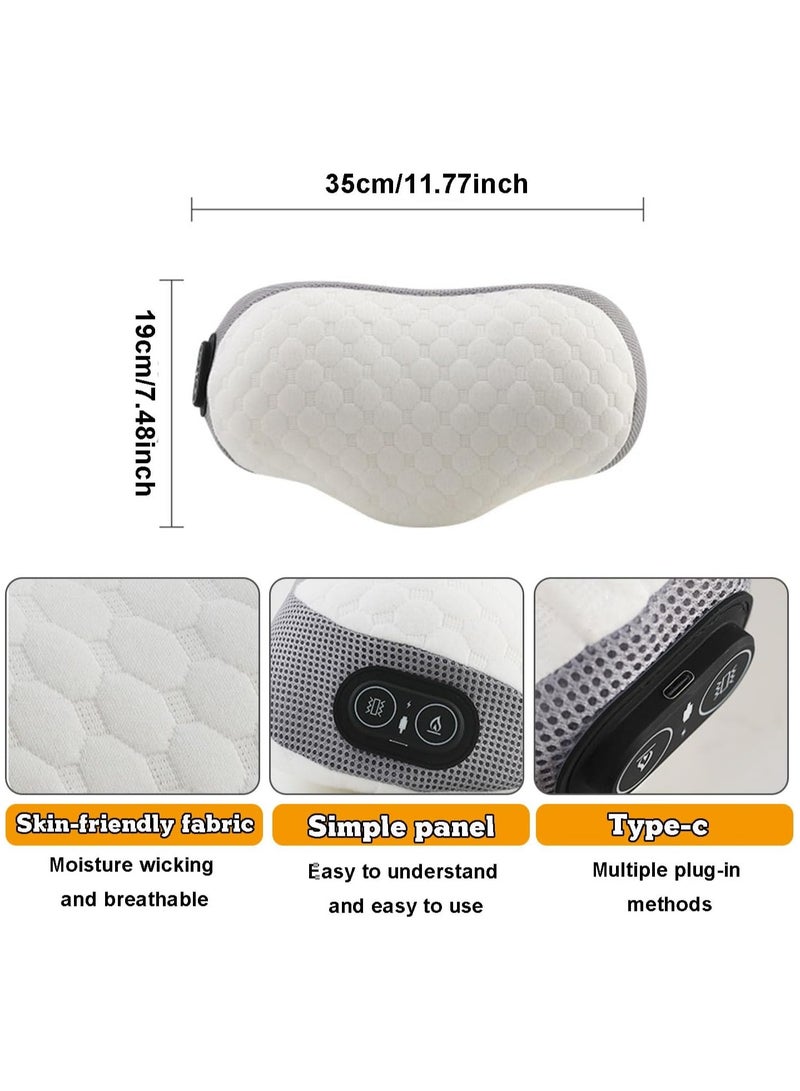 AROAQ Neck Pillows for Pain Relief Sleeping, Memory Foam Neck Pillow with USB Heating and Vibration Massage, Neck Support Pillow Cervical Pillows for Bed - Image 4