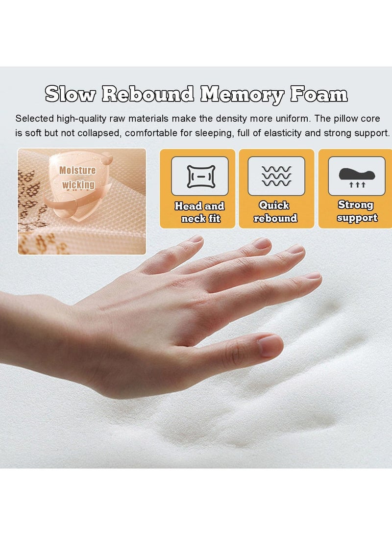 AROAQ Neck Pillows for Pain Relief Sleeping, Memory Foam Neck Pillow with USB Heating and Vibration Massage, Neck Support Pillow Cervical Pillows for Bed - Image 5