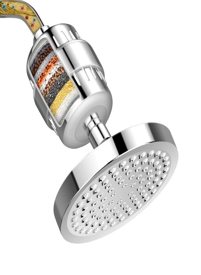 FEELSO Shower Head and 15 Stage Shower Filter, Rain Filtered Shower Head - Image 1