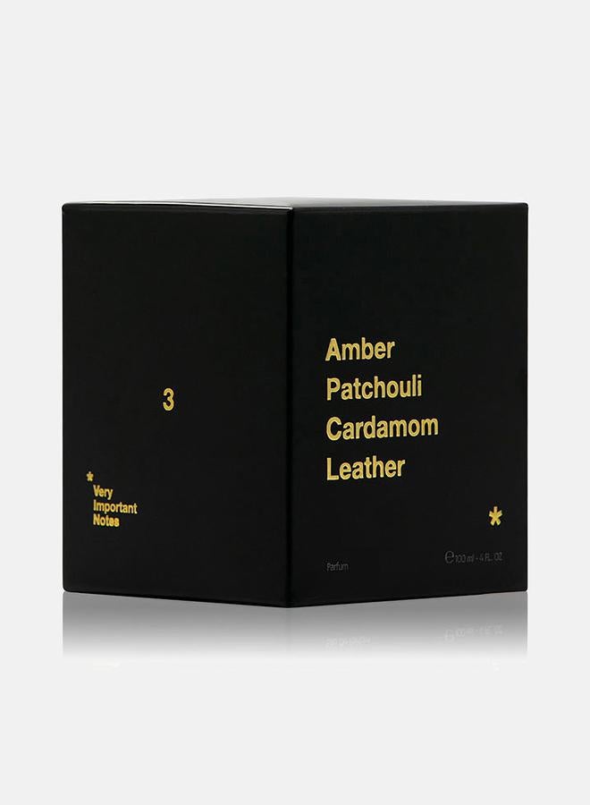 Very Important Notes رقم 3 عنبر، باتشولي، هيل، جلد عطر، 100 مل - Image 3