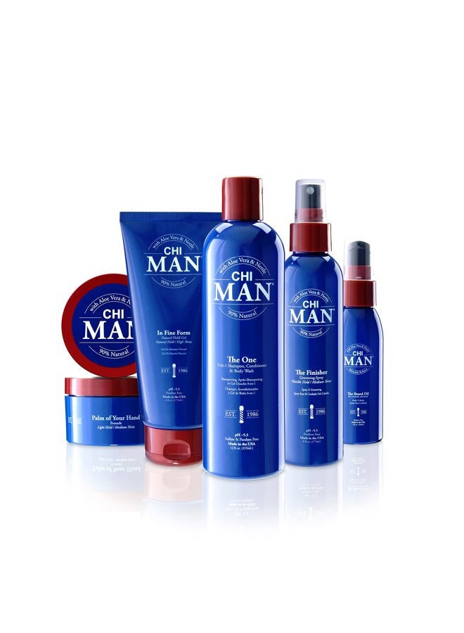 CHI Man Palm Of Your Hand Pomade, Styling Product With Light-Hold & Medium-Shine, Oud Fragrance, Cruelty & Paraben-Free, 3 Oz - Image 3