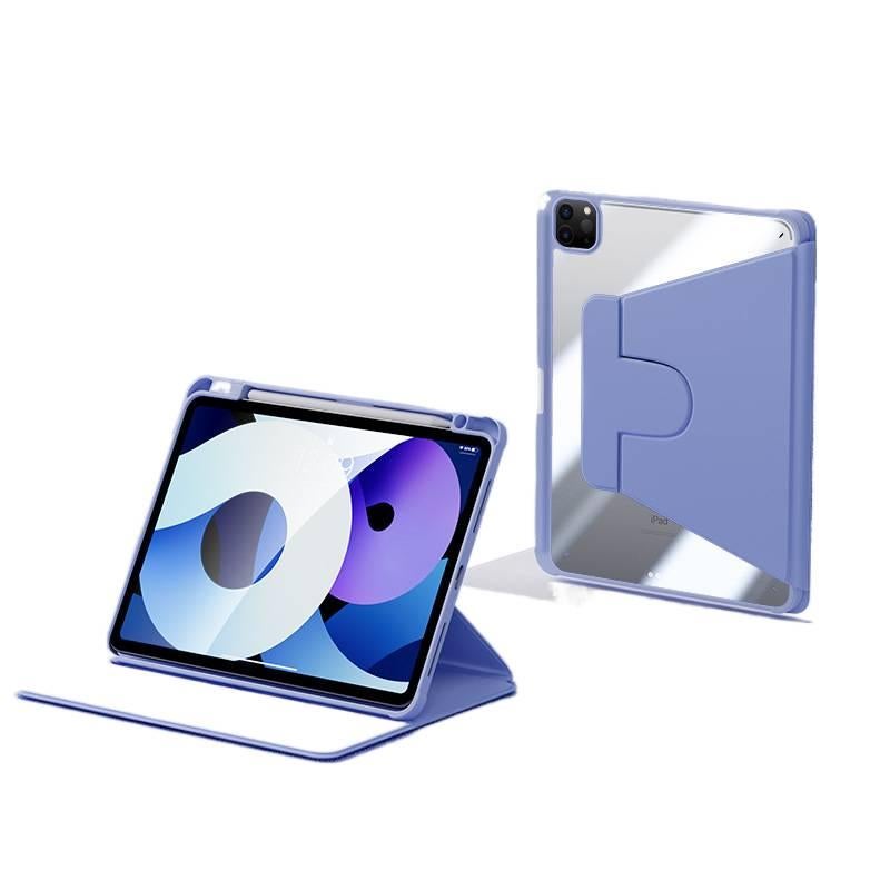 DGG حافظة آيباد دوارة متوافقة مع iPad Air مع حامل قلم باللون أسود باللون الأسود - Image 1