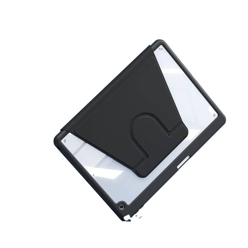 DGG حافظة آيباد دوارة متوافقة مع iPad Air مع حامل قلم باللون أسود باللون الأسود - Image 5