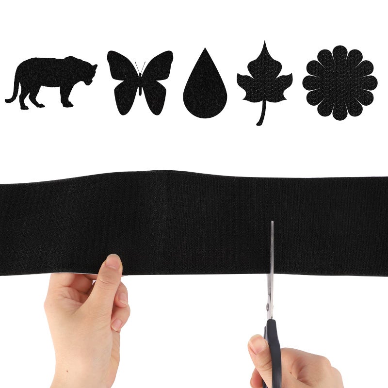 COCOBOO 4 Inch x 9 Feet Hook and Loop Tape for Couch Cushions, Strips with Adhesive, Nylon Self Adhesive Heavy Duty Strips for Home Office School Car and Crafting Organization - Image 5