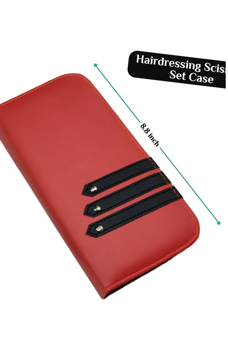 Generic Hair Cutting Scissors Set with Comb & Leather Case for Barbers and Professionals- Hairdressing Scissor KIt for Hair Styling Hair Trimming- Barber Scissor Thinning Scissors for Women, Men & Kids  - Image 2