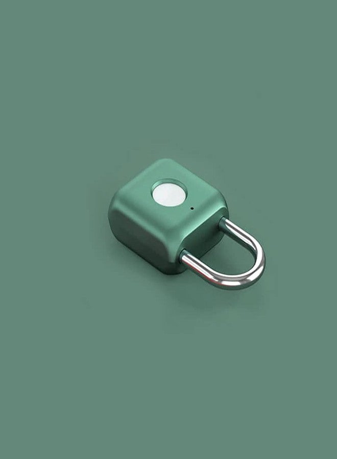 Elinksmart Fingerprint Padlock eLinkSmart Green Metal Padlock Keyless Biometric Padlock for Gym Locker Shed Locker Storage Units Luggages Suitcases - Image 5