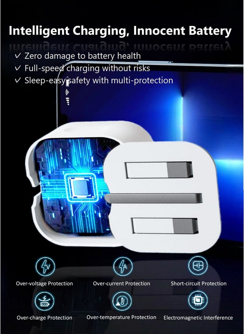 20W USB-C Fast Charger Adapter for iPhone, GaN Technology, AI Temperature Control, Compact Wall Charger, UK Plug, Compatible with iPhone 16/15/14/13, iPad, AirPods, Galaxy, Pixel - Image 4